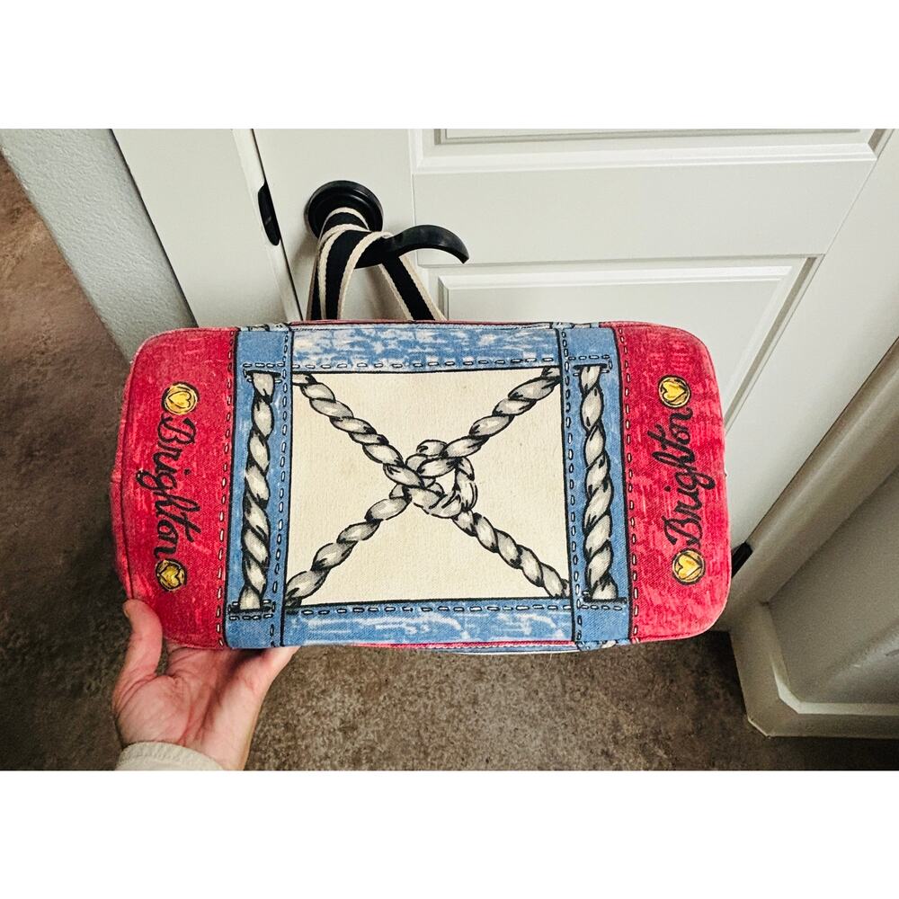 BRIGHTON SAIL AWAY CANVAS BEACH BAG EUC - Picture 5 of 5